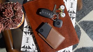 Tile Slim in a wallet and Tile Mate on a keyring