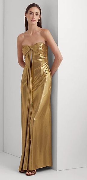 Ralph Lauren metallic gown