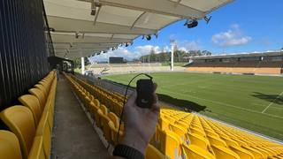 The new assistive listening system at a New Zealand arena. 