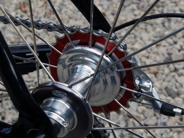 The innovative SRAM Red PowerDome cassette is machined from a solid block of steel to form a hollow cone, which is then sealed with an aluminum backplate.