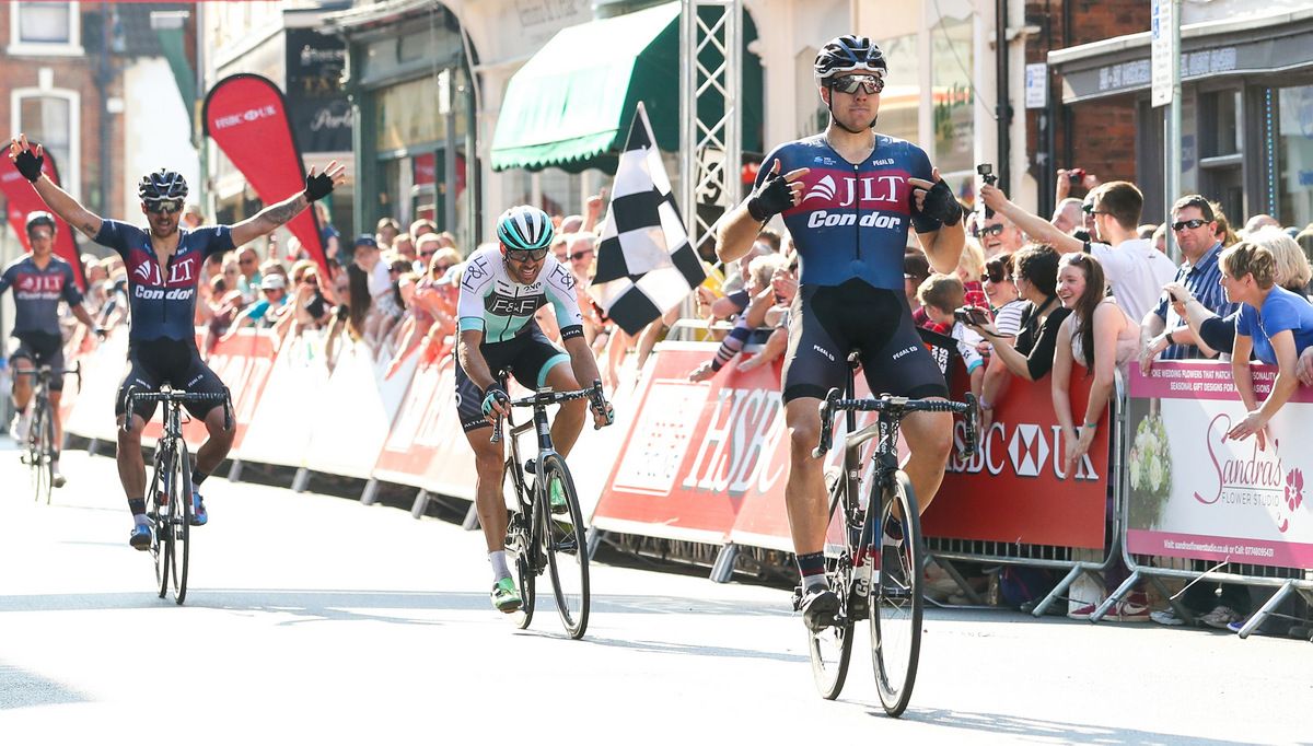 Brenton Jones (JLT Condor) celebrates the win