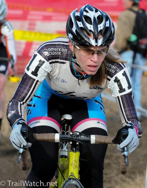 Barb Howe concentrating on some upcoming S-Turns.