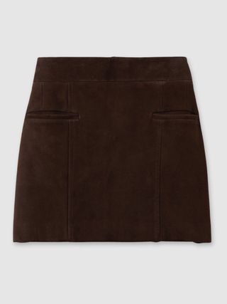 Saddler Suede Mini Skirt