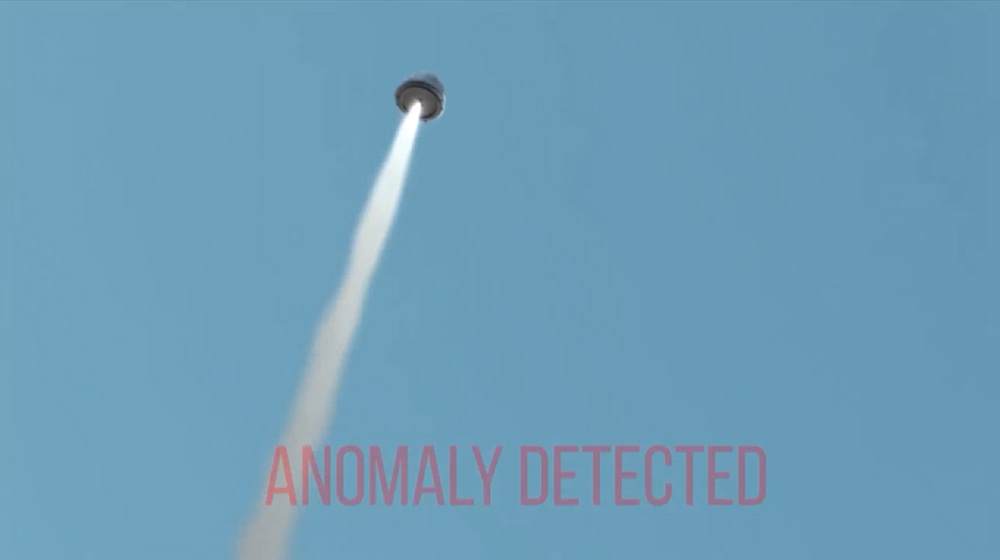 Blue Origin&#039;s abort test video still