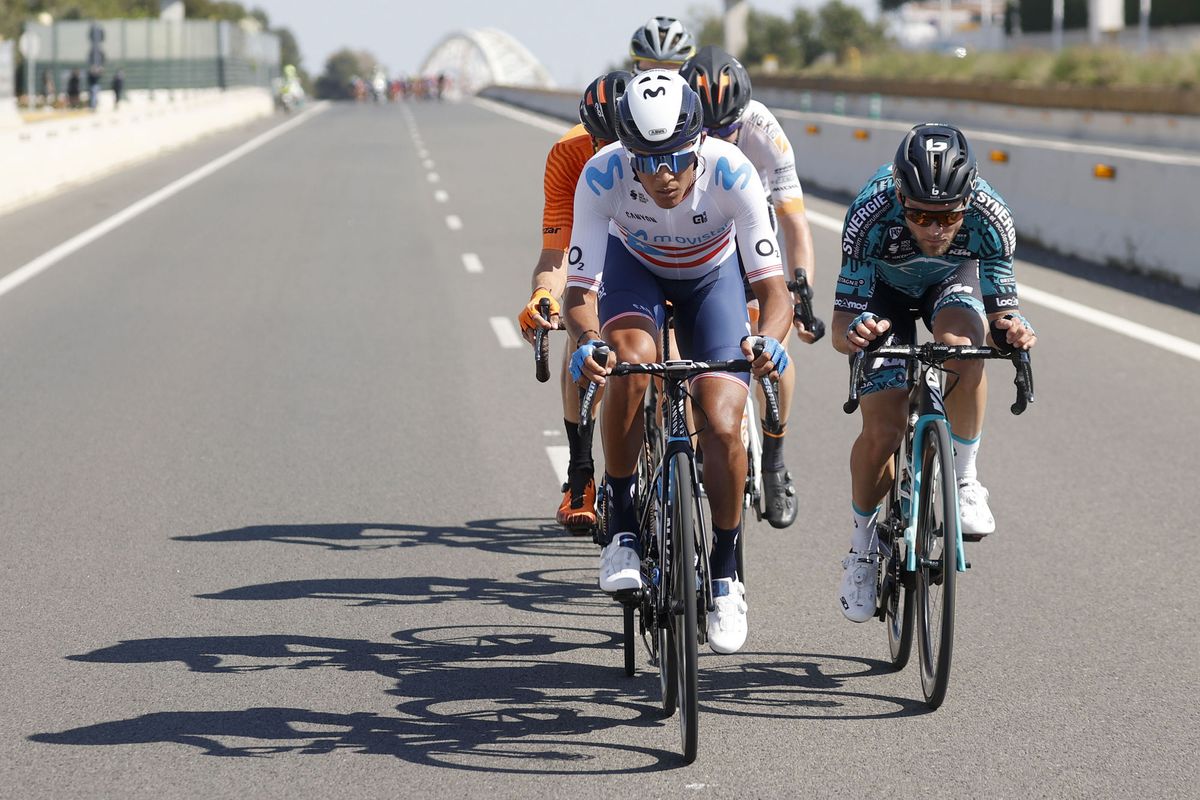 Volta a la Comunitat Valenciana 2021 - 72nd Edition - 5th stage Paterna - Valencia 14,3 km - 18/04/2021 - Abner Gonzalez Rivera (PUR - Movistar Team) - photo Luis Angel Gomez/BettiniPhoto&Acirc;&copy;2021