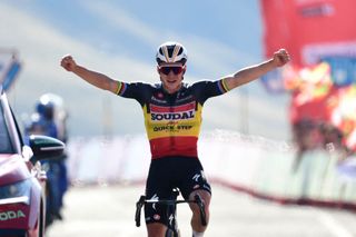 Remco Evenepoel (Soudal-QuickStep) raised his arms in victory once again on his 2024 season debut