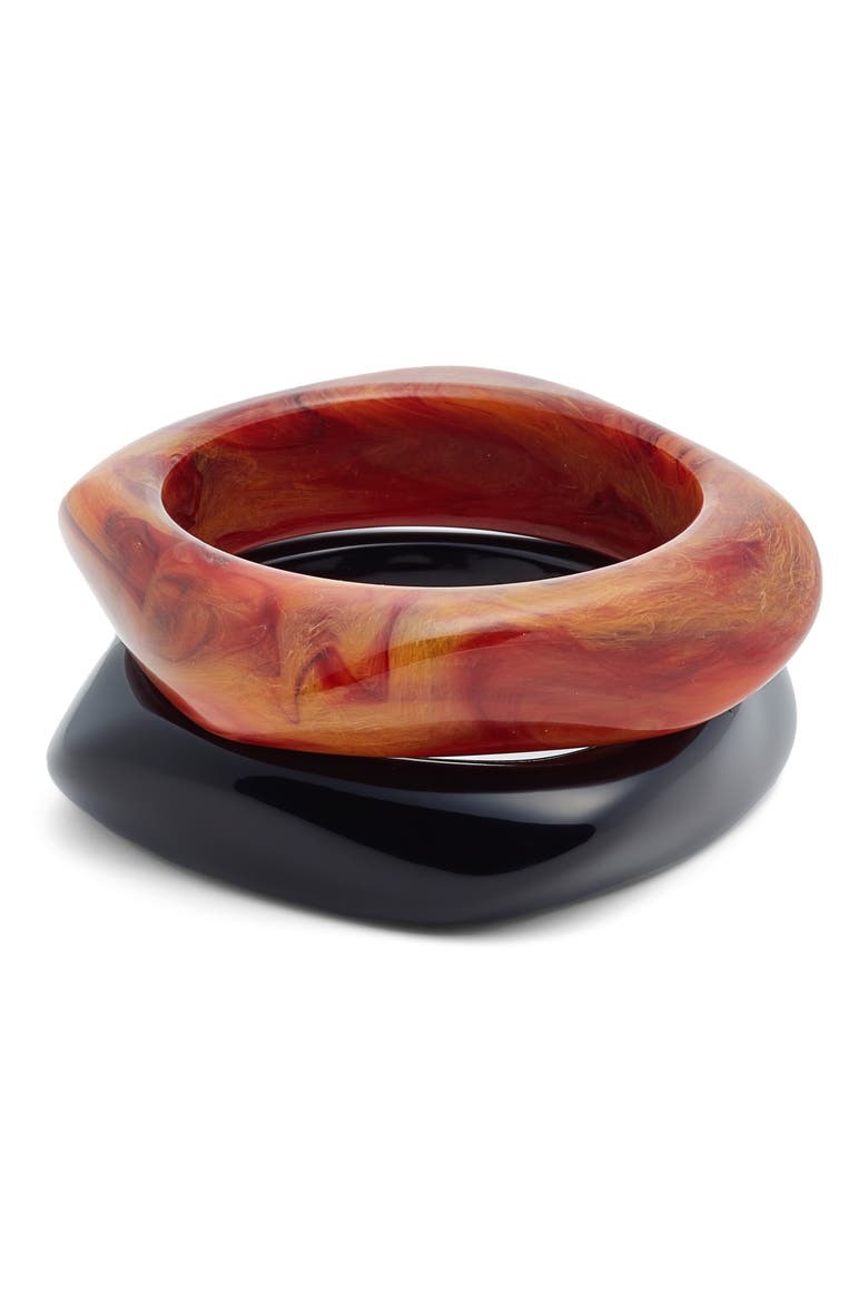 Set of 2 Medium Resin Bangles