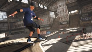 Tony Hawk grinds in Tony Hawk's Pro Skater 1 + 2.