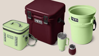 Yeti coolers and drinkware in Key Lime and Wild Vine colorways