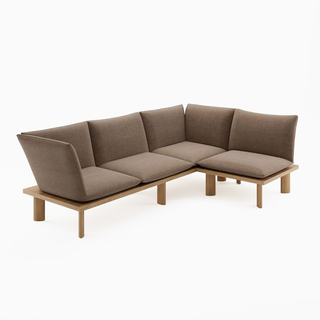 modern wooden sectional sofa
