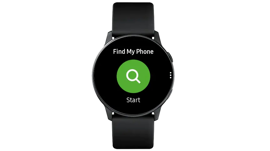 An image of Find My Phone running on a smartwatch