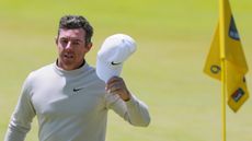 Rory McIlroy takes his cap off after his round at the RBC Canadian Open