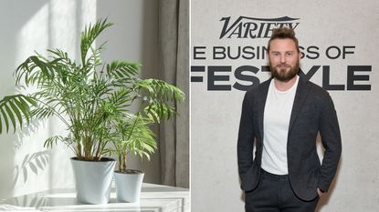 Bobby Berk on right, potted plants on left