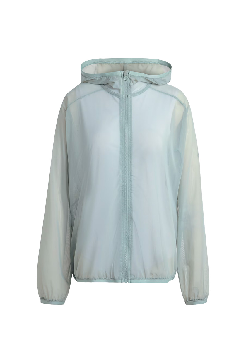 Adidas, Soft Lux Mesh Full-Zip Hoodie