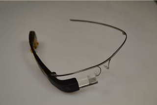 A prototype of the latest rendition of Google Glass.