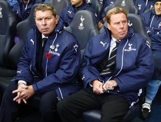Clive Allen, left, was on the coaching staff at Spurs for a number of years in 2000s