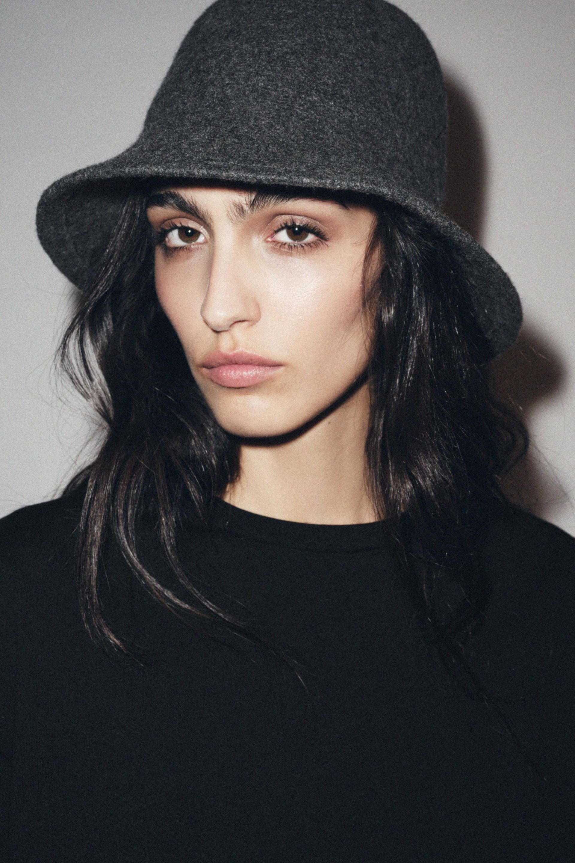 ZARA Plain Wool Blend Hat
