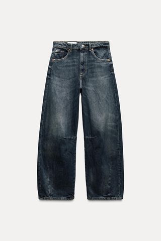 Trf Mid Waist Baggy Balloon Jeans