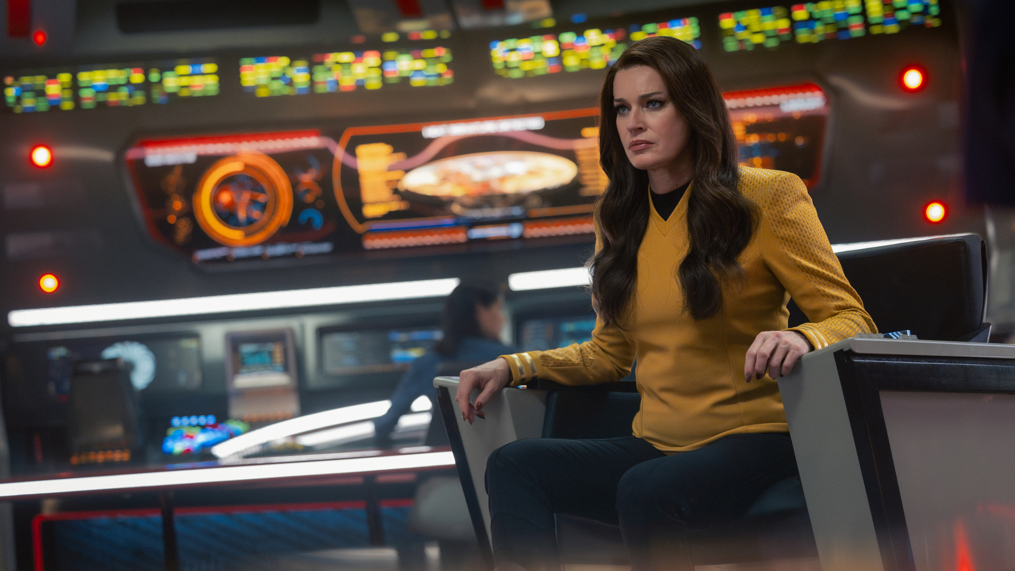 Rebecca Romijn as Una in Star Trek: Strange New Worlds, episode 9, season 4