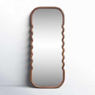 Joss & Main Harrisburg Pine Wood Floor Mirror | Wayfair