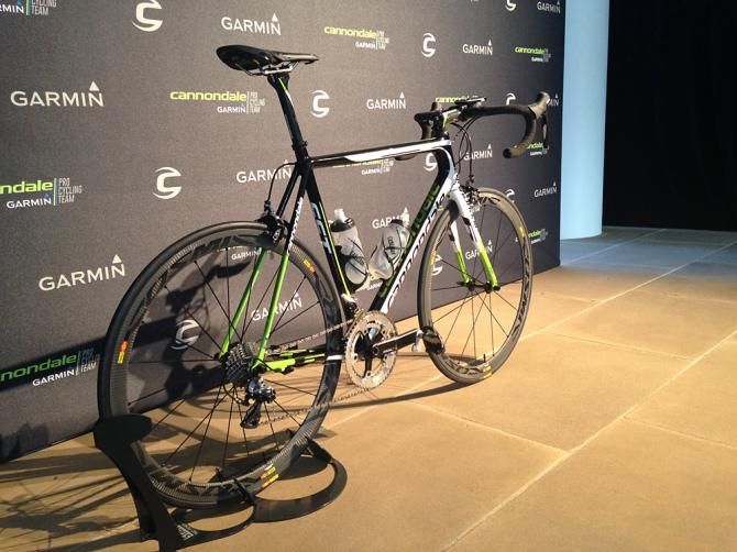 A Cannondale SuperSix at the team presentation in New York