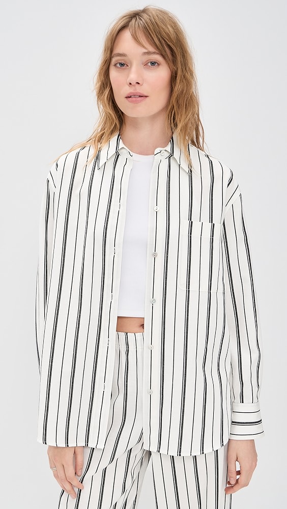 Vince Resort Stripe Oversized Shirt