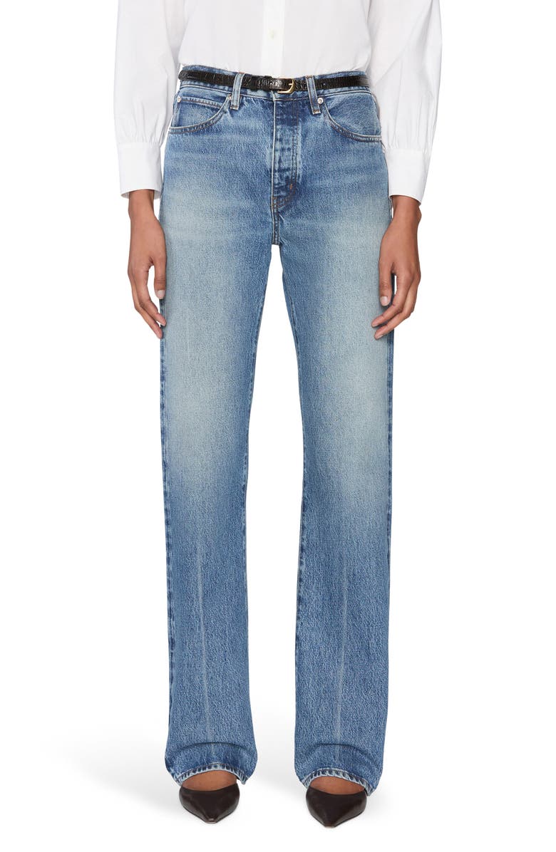 The Vertical High Waist Relaxed Straight Leg Jeans
