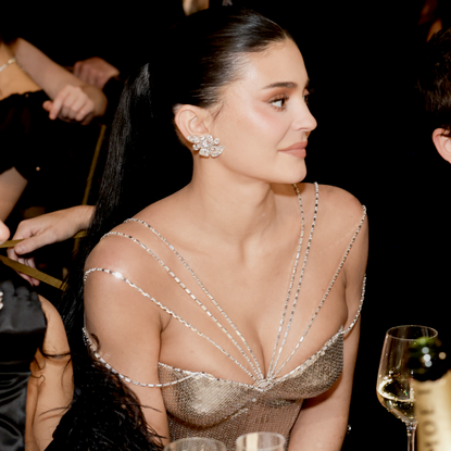 Odessa A'zion, Kylie Jenner and Timothée Chalamet attend the 83rd Annual Golden Globe Awards at The Beverly Hilton on January 11, 2026 in Beverly Hills, California.