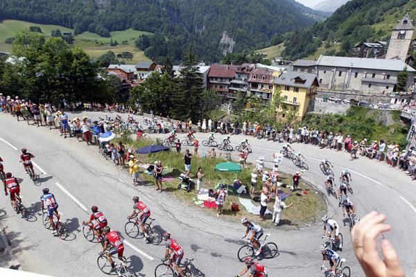 The peloton faced their most difficult day in the Alps during stage 9.