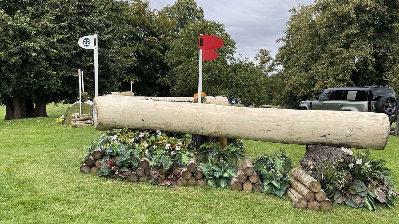 Burghley Horse Trials cross-country course fence 22 direct route