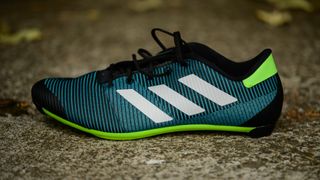 Adidas The Road Cycling Shoe iconic view of the three stripes