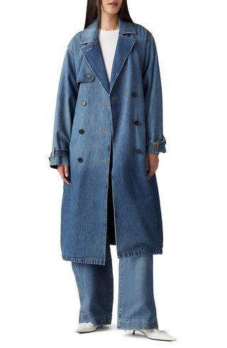 Spade Denim Trench Coat