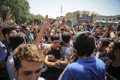 2018 antigovernment protest in Iran.