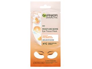 Garnier Moisture Bomb Eye Tissue Mask with Orange Juice and Hyaluronic Acid