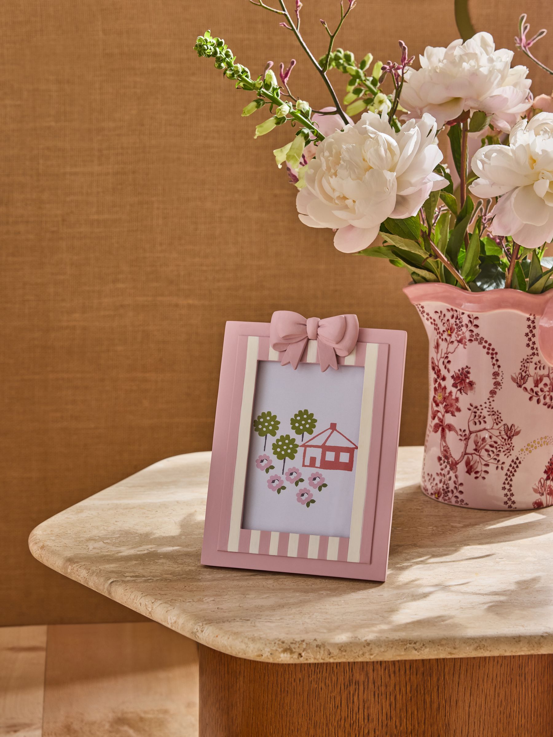 Cath Kidston Pink Bow Photo Frame 6x4 - Size One