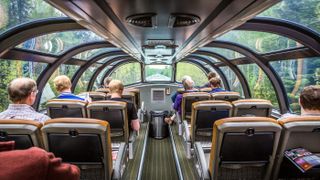 The Skyline panoramic viewing carriage on The Canadian