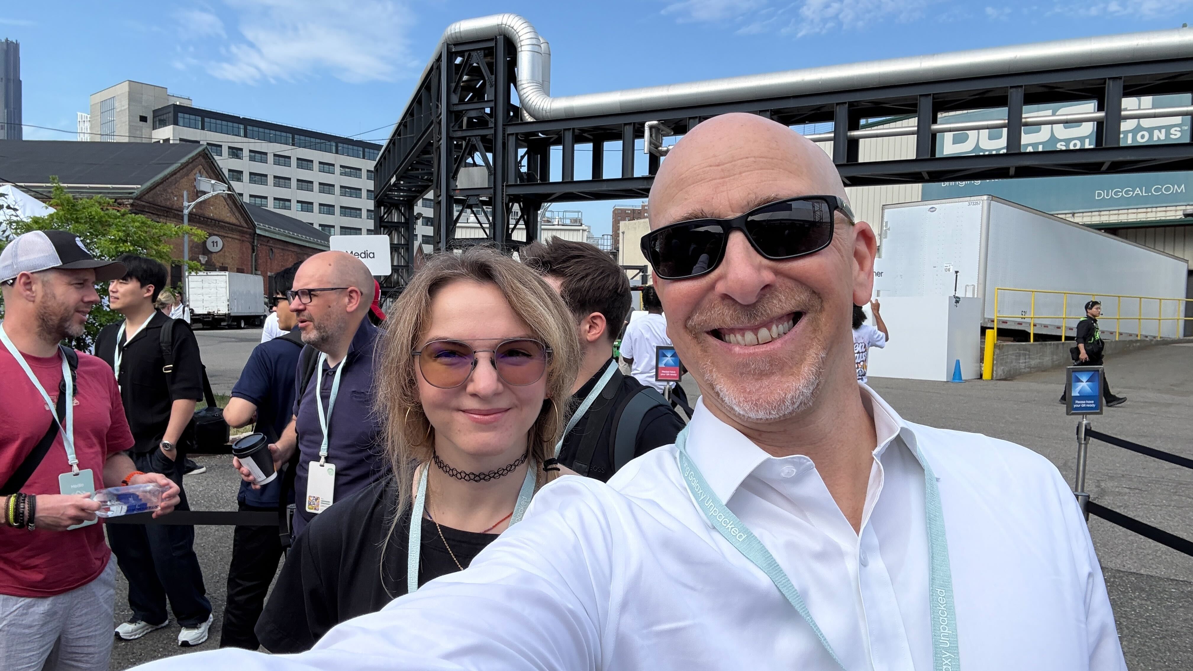 TechRadar journalists at Samsung Galaxy Unpacked
