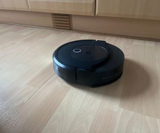 iRobot Roomba Combo j9+ Robot Vacuum and Mop mopping my kitchen floor