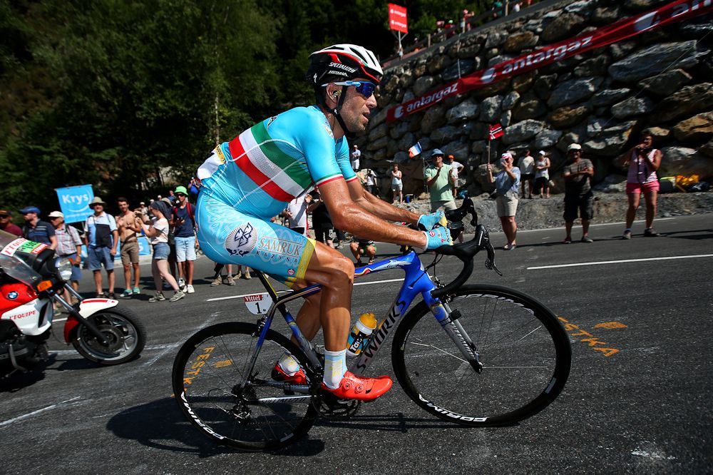 Vincenzo Nibali in action during stage 11.