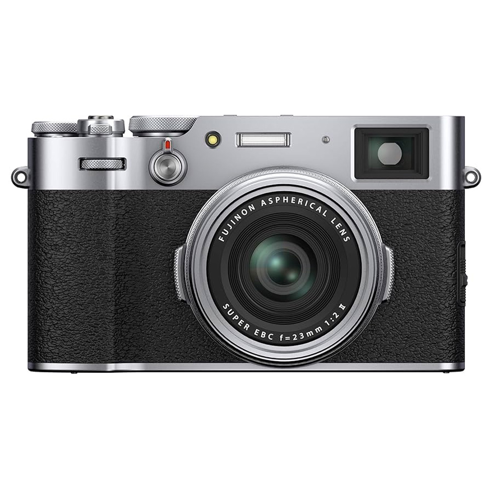 Fujifilm X100V on a white background