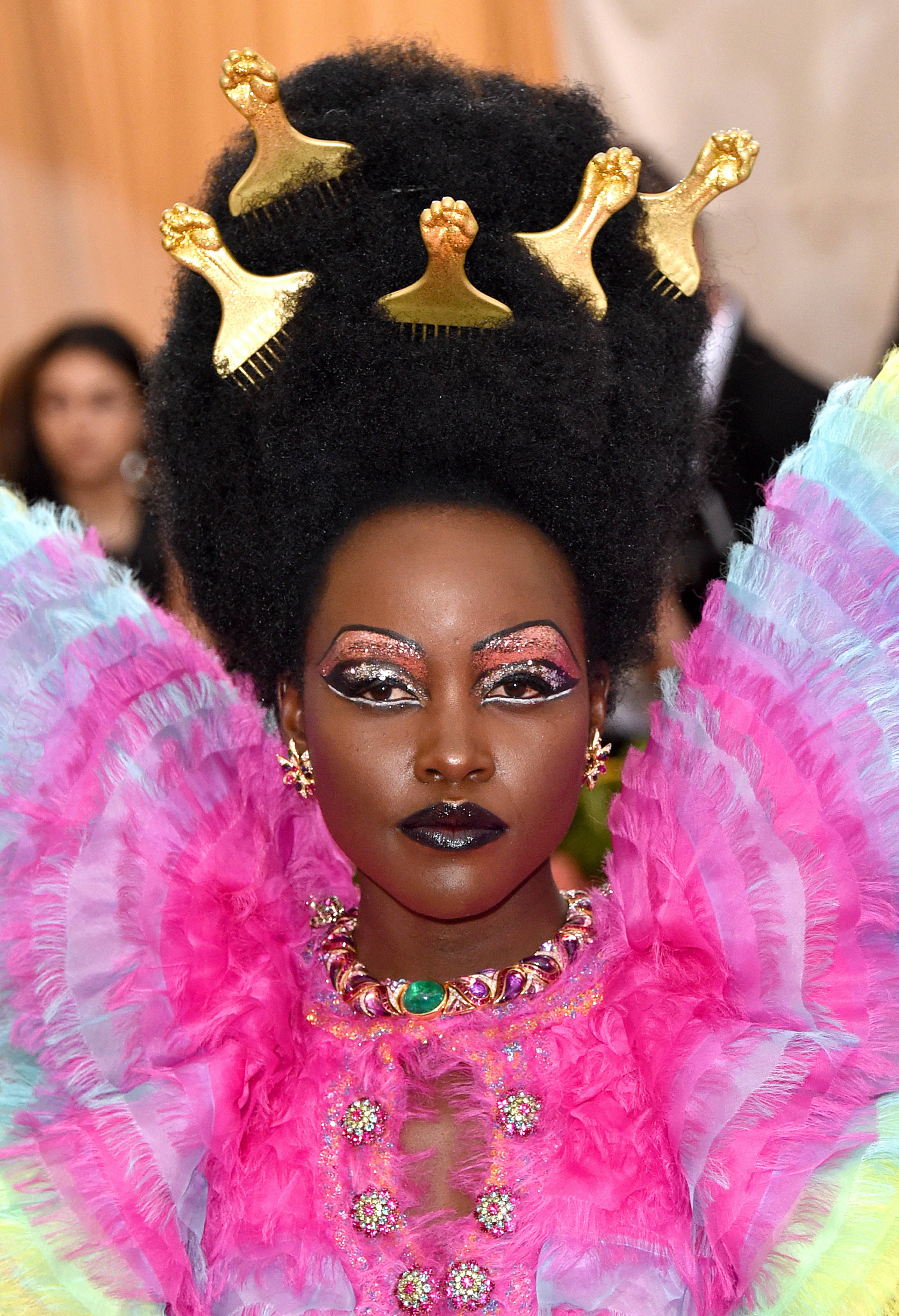 Lupita Nyong'o attends The 2019 Met Gala Celebrating Camp: Notes on Fashion at Metropolitan Museum of Art on May 06, 2019 in New York City.