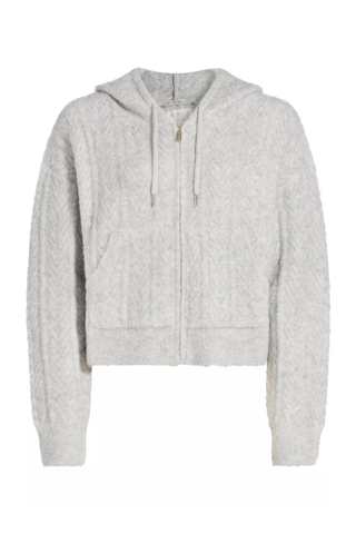 Stellae Dux Cable-Knit Zip Hoodie