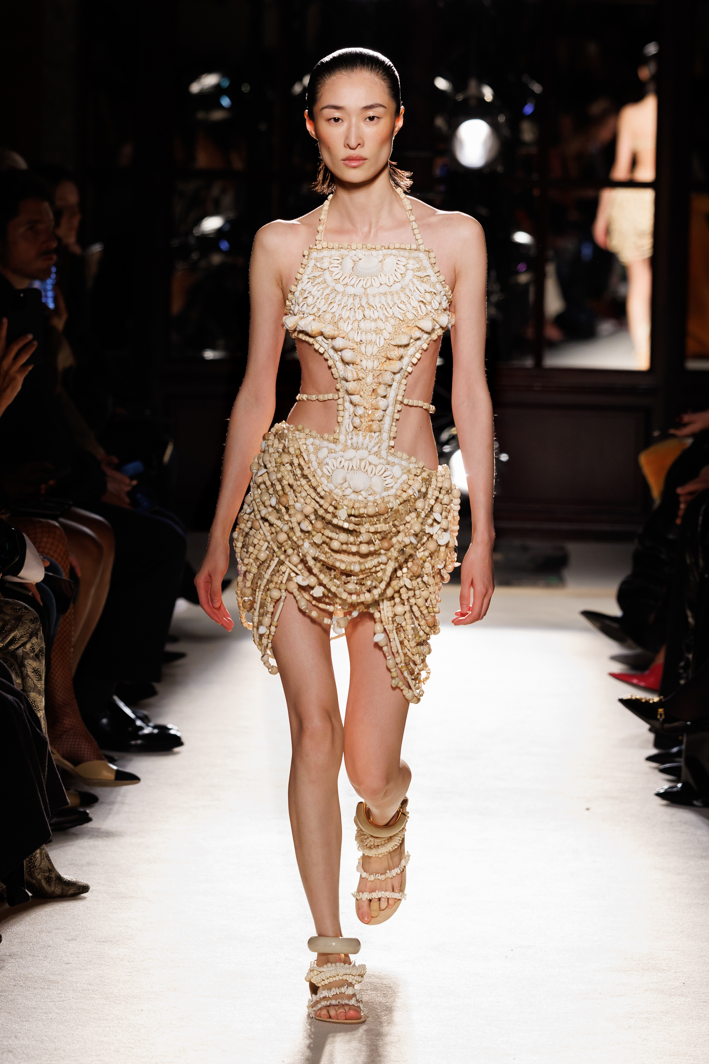 Model walking in the Balmain spring/summer 2026 runway show.