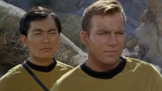William Shatner and George Takei in Star Trek: The Original Series