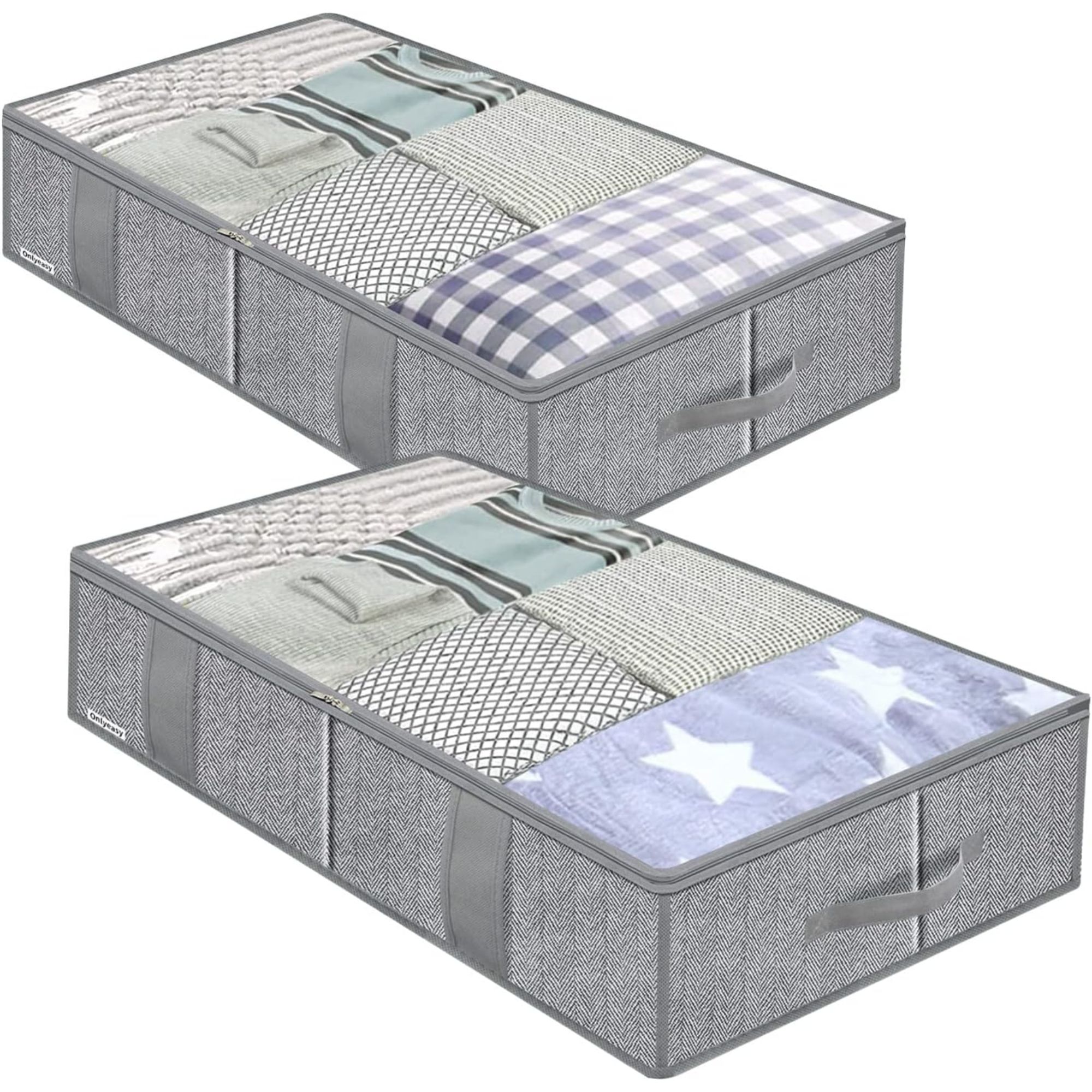 Onlyeasy Breathable Under Bed Storage Bags