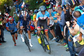 On the attack at last year's Worlds road race in Innsbruck, en route to the bronze medal