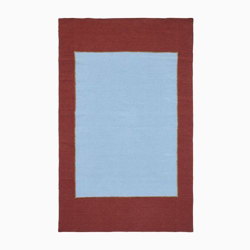 Frame Flatweave Wool Rug, 5' x 8'