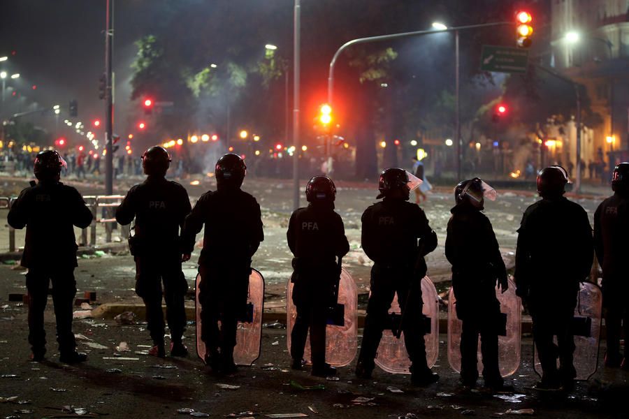 Dozens arrested after riots break out in Argentina