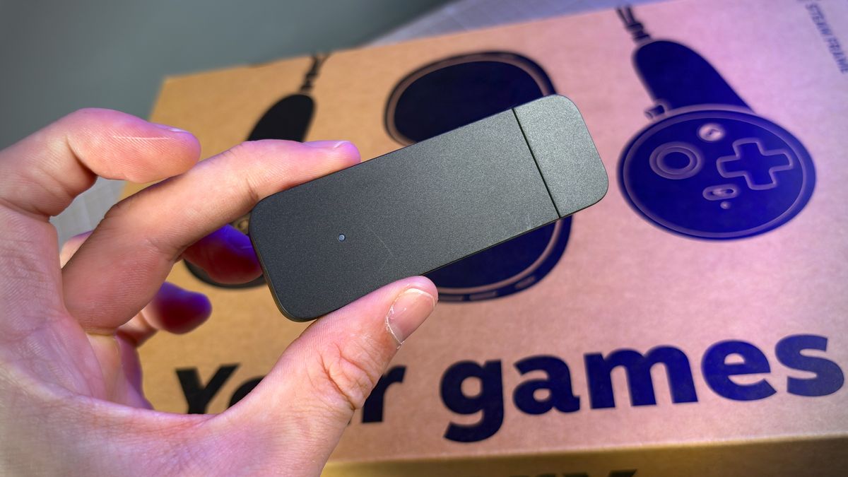 The Steam Frame Wireless Adapter.
