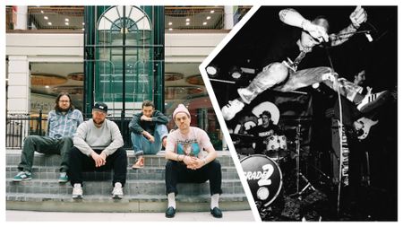 On the left Pup and then on the right Clobber - 2 modern Punk bands 